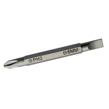 Scrwdriver PH2 SL6 cu Fante Transversale Cap Dublu Mâner Scurt Interschimbabile 70mm Pentru Îmbunătățire Acasă Repararea Manuală, Instrumente