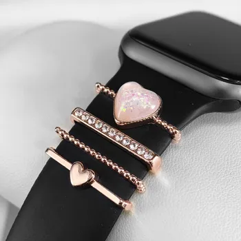 Sdotter Farmecele Metalice de Decor Pentru Apple Watch Curea 5 Buc Bijuterii cu Diamante Inel pentru Iwatch Samsung Galaxy Ceas Trupa Dotari
