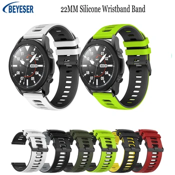 Silicon 22MM Watchbands Pentru Samsung Galaxy Watch 46mm de Viteze S3 Galaxy Watch 3 45mm Smart Sport Band Pentru Huawei GT2 46mm Brățară