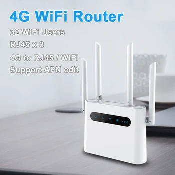 SIM 4G router wifi 4G lte cpe 300m CAT4 32 utilizatorii wifi WAN RJ45 LAN interior modem wireless Hotspot dongle