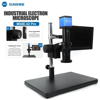 SOARE MS8E-02 Pro Industriale Microscop electronic de 4800w de Înaltă Definiție Pixeli Poate Conectat La Calculator Video pentru PCB de Reparare