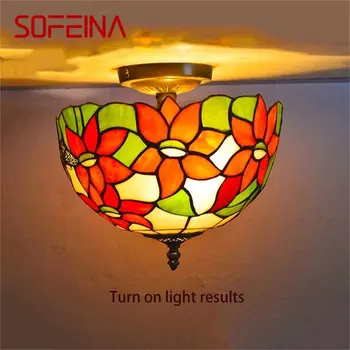 SOFEINA Tiffany Lumina Plafon Contemporane Creative Corpuri de Lampă cu LED-uri Pentru Living Sala de Mese
