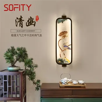 SOFITY Noi Alamă Sconces Perete Lampă de Interior Moderne, Creative, Design de Iluminat cu LED Pentru Casa Coridor