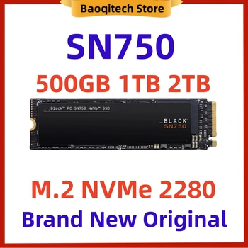 SSD SN850 2TB 1TB PCIE 4.0 M. 2 NVME 2280 SN750 500G 1T 2T PCIE 3.0 Negru Disk Solid state Drive Pentru Western Digital WD