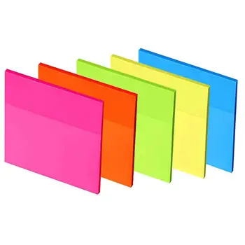 Sticky Pad Clar animale de COMPANIE Autocolante Note de Auto-Stick-ul Luminoase 5 Asortate Culori Pastelate Note Lipicioase Pentru Biroul de Acasă Notebook