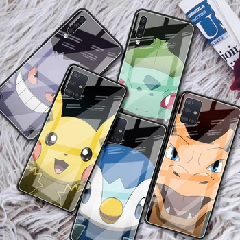 Sticla Pentru Samsung Galaxy A12 A51 A52 A71 A32 A31 A21s A42 A50 M51 A41 A11 A02s A70 A30 A10 Telefon Capacul De Desene Animate Drăguț Pokemon