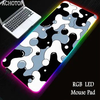 Straturile de Lichid RGB Mari de Gaming Mousepad 40x90cm Gamer Viteza Backlight Keyboard Pad Laptop Covor Mare, Mouse-Pad Pentru Gamer Covor