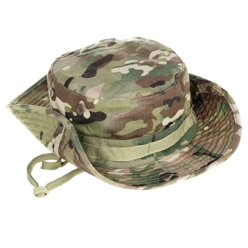 Tactice De Camuflaj Capac Pălărie Militar Armata Capace Bărbați Femei De Sport În Aer Liber La Soare Boonie Găleată Pescuit, Drumeții, Vânătoare, Alpinism Pălării