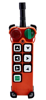 Telecontrol 6 single speed buton radio fără fir de control de la distanță cu ciuperci cap și comutator rotativ F21-E2