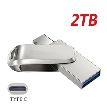 U Disk 2TB USB 3.1 Tip-C Interfață Telefon Mobil, Calculator Transmiterea Reciprocă de Memorie USB Portabil pentru Xiaomi