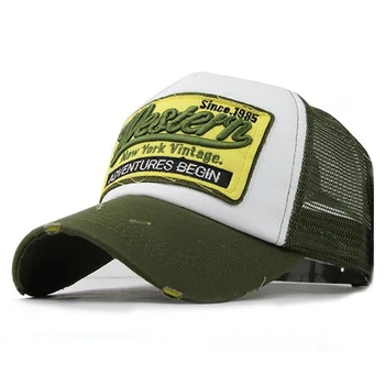 Unisex Low Mesh Șapcă de Baseball Scrisoare Broderie Dificultate Trucker Hat N7YD