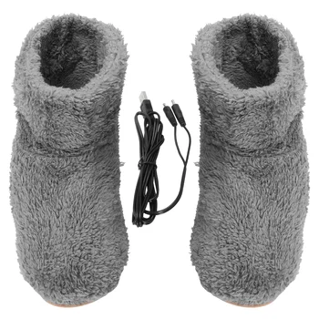 Uonlytech Electrice Incalzite Picior Mai Cald Cizme Reîncărcabilă Alimente Moi Încălzire Pantofi Repede Tampon De Încălzire Cald Papuceii Bărbați Femei