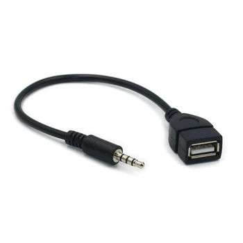 USB-3.5 mm Jack Adaptor AUX Adaptor USB pentru Muzica Stereo al Mașinii de sex Masculin Dropship