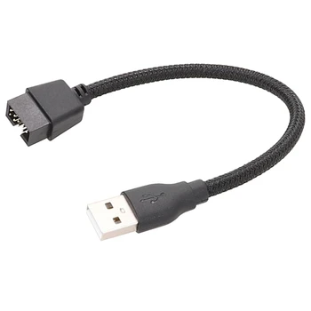 USB UN Mascul la 9 Pini de sex Masculin PC Placa de baza Internă de Date Cablu de Extensie Buna