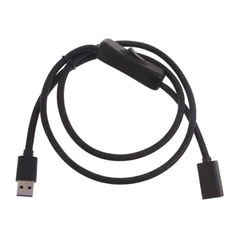 USB3.0 Cablu de Extensie Fir cu Switch-uri,USB de sex Masculin la Feminin Extender Cablu de Date Suport 5Gbps pentru USB de Calitate Superioară