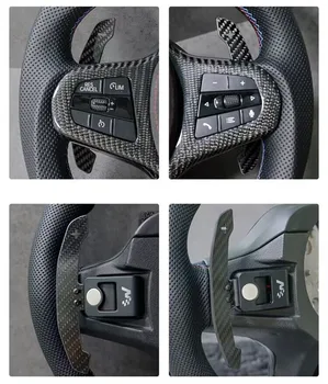 Volan Paddle Shifter Pentru BMW X3 X4 X5 X6 X7 Serie G01 G08 F97 G02 F98 G05 G18 G06 F96 G07Carbon Fibre Zbaturi Extensie