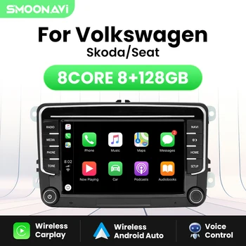 Wireless Android Carplay 12 Masina Jucător de Radio Pentru VW/Volkswagen/Golf/Passat/b7/b6/Skoda/Seat/Octavia/Polo/Tiguan GPS DSP 8GB 128G