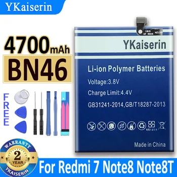 YKaiserin BN46 4700mAh Baterie Pentru Xiaomi Redmi 7 Redmi Nota 6 Note6 Nota 8 Note8 Notă 8T Baterie Batterij + Cod piesă