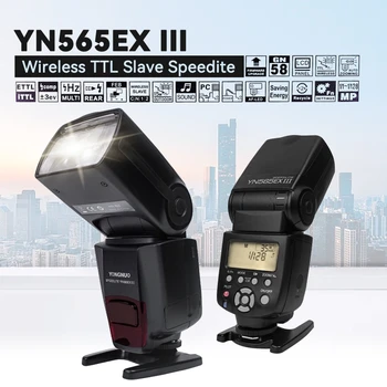 YONGNUO YN565EX III C/N Flash Speedlite Hot Shoe Flash TTL Lanterna Compatibil cu Canon/Nikon DSLR
