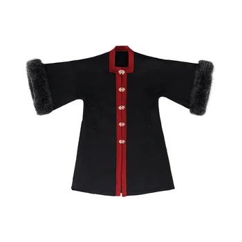 Îmbunătățit Hanfu de Iarna pentru Femei Ming Stil Strat Han Elemente de Stil Național Fata de Cal Fusta