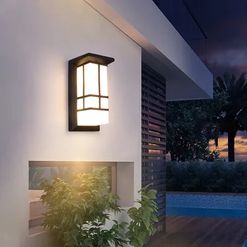 În aer liber Lumina de Perete Impermeabil Perete Lampă cu LED-uri Moderne, Curte peisaj de Grădină, Balcon Poarta de Iluminat